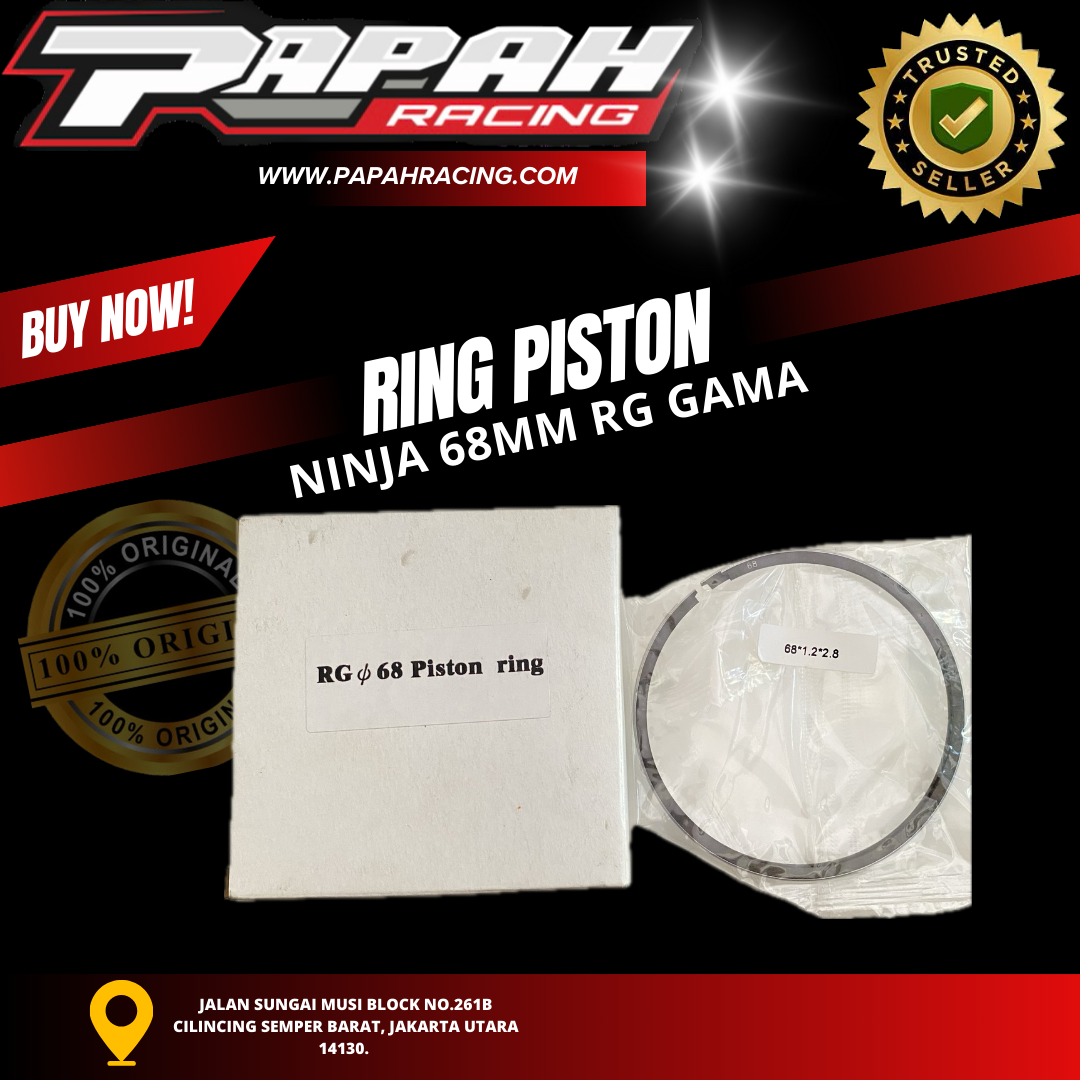 RING PISTON NINJA 68MM RG GAMA 